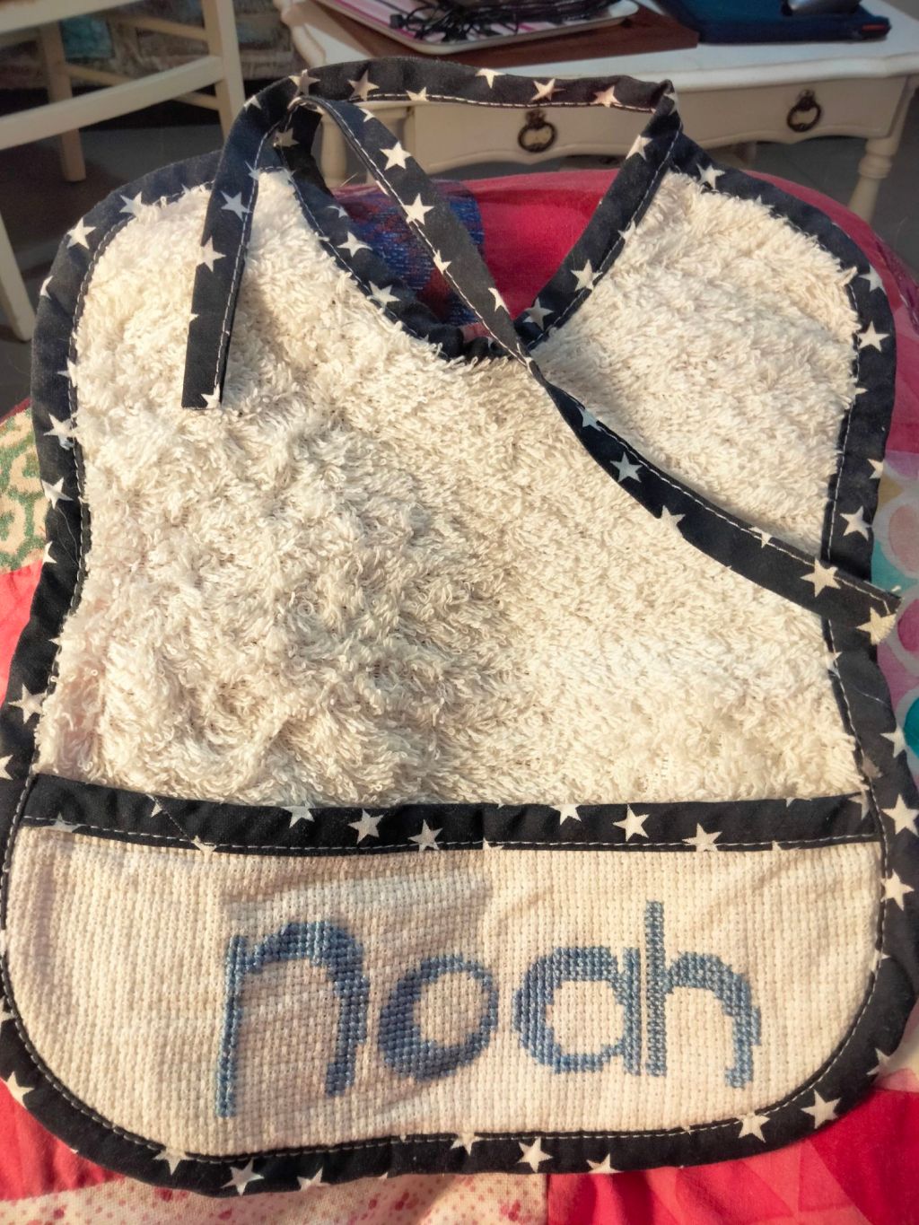 Broderie pour un nouveau-né: Bienvenue&nbsp;Noah!