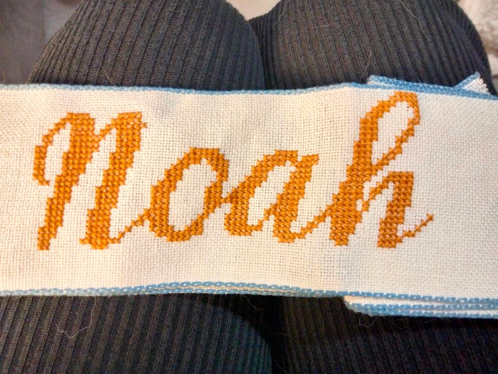 Suite et fin de la broderie pour Noah / Continuation and completion of the embroidery for&nbsp;Noah