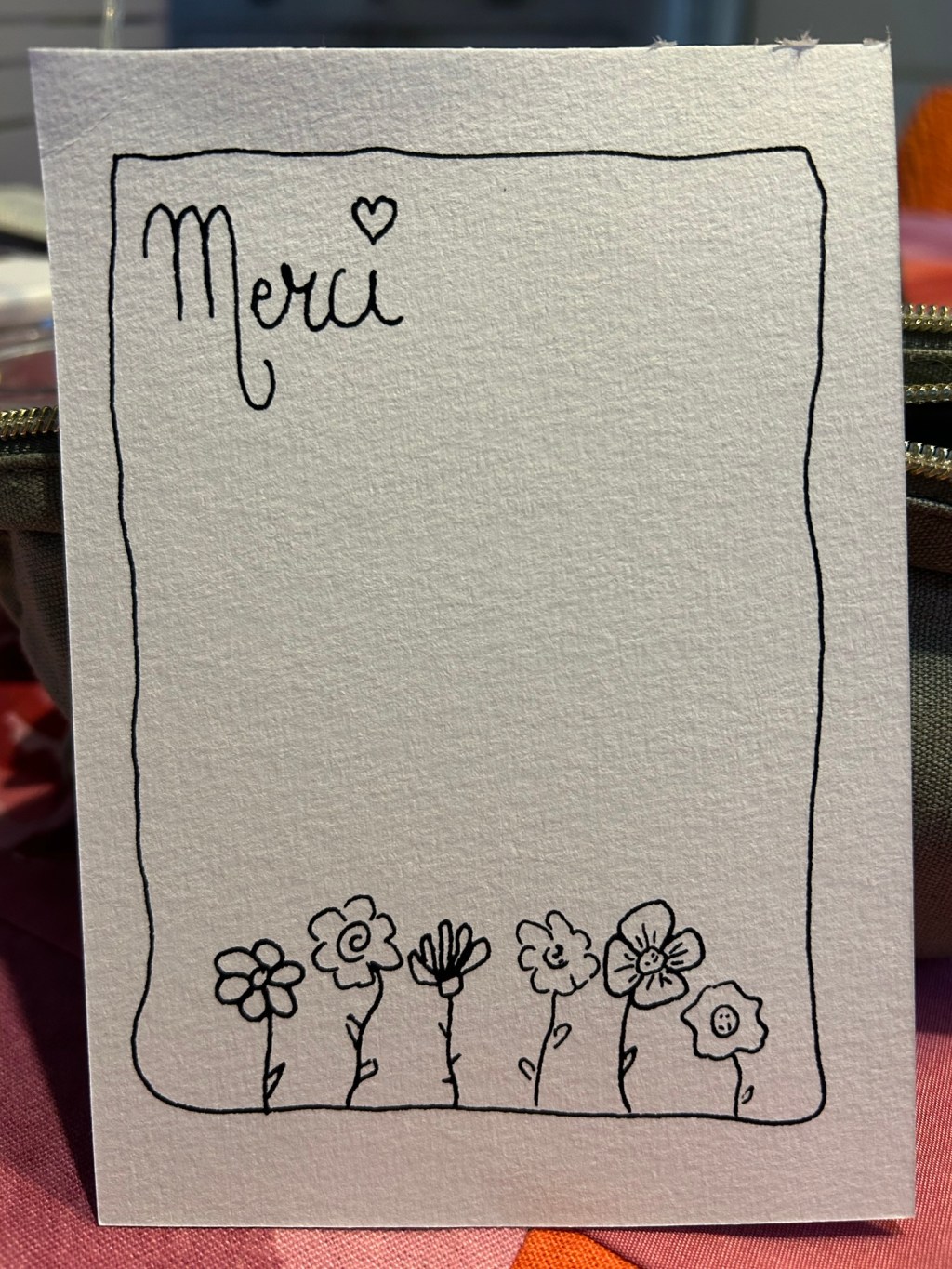 Nouvelle carte de&nbsp;remerciement