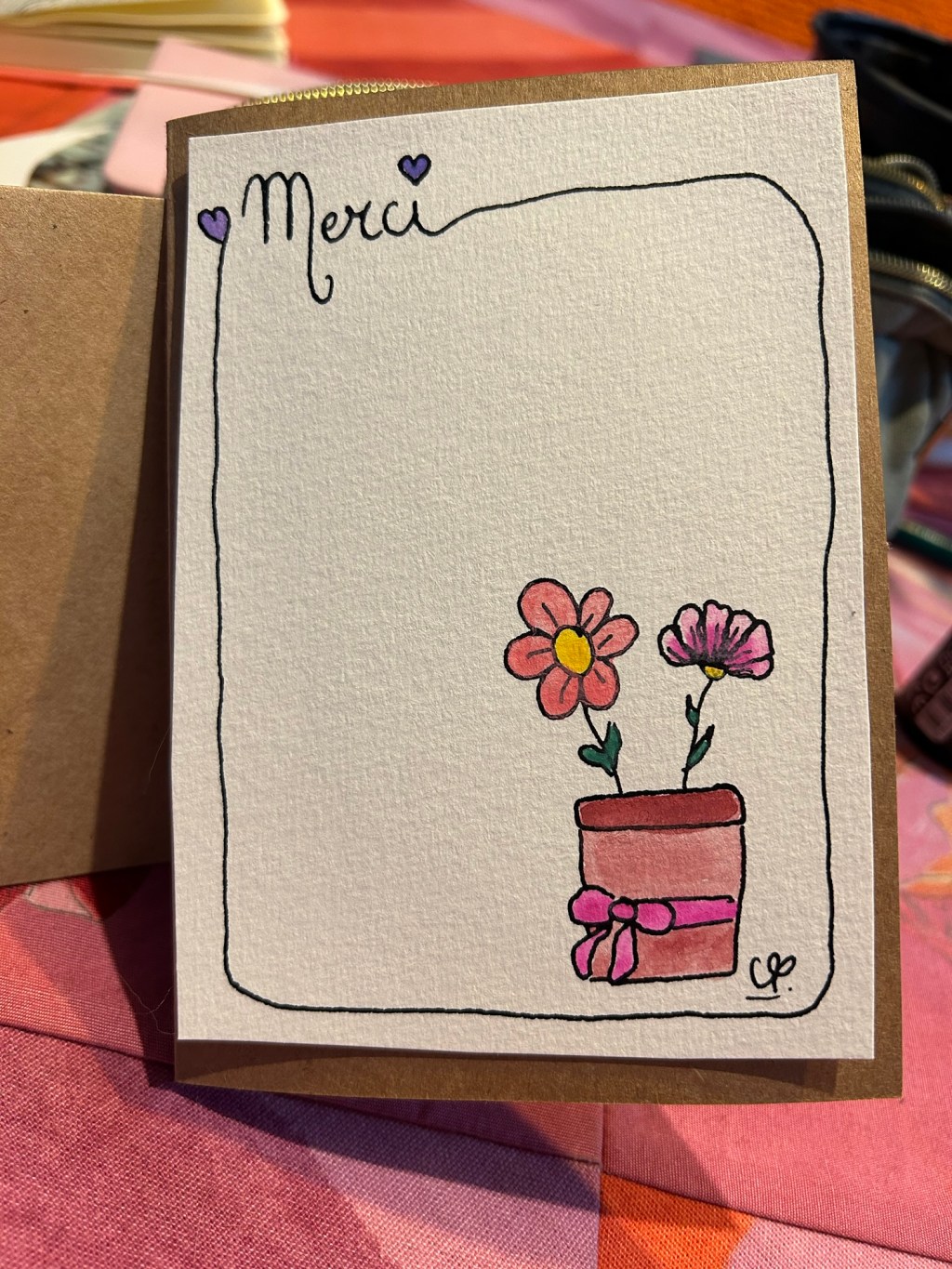 Cartes de remerciements / thank you&nbsp;card